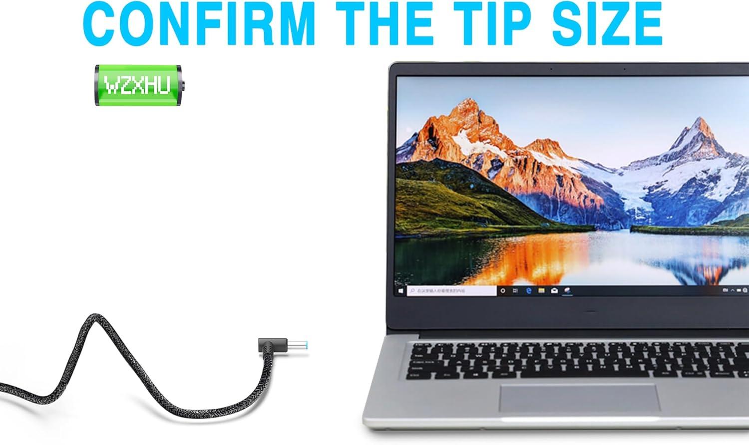 imageNew Slim 65W USB C Laptop Charger Compatible with HP Spectre x360 Envy Chromebook Elitebook x360 Pavilion Elite x2 Travel Type C Power Cord Ac Adapter65w