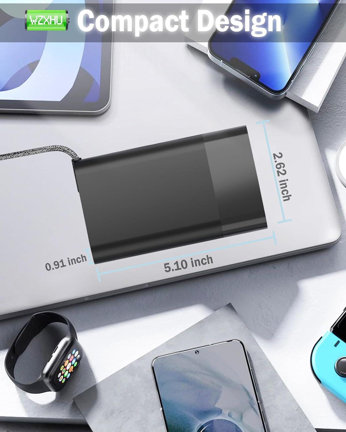 imageNew Slim 65W USB C Laptop Charger Compatible with HP Spectre x360 Envy Chromebook Elitebook x360 Pavilion Elite x2 Travel Type C Power Cord Ac AdapterSM100CL01