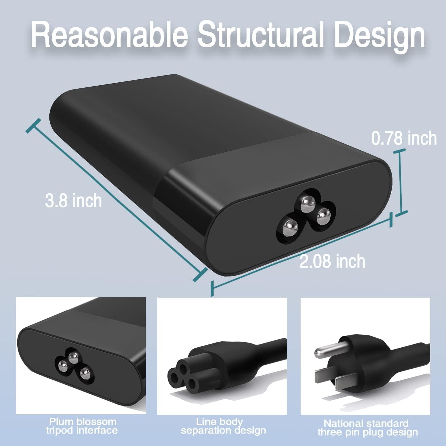 imageNew Slim 65W USB C Laptop Charger Compatible with HP Spectre x360 Envy Chromebook Elitebook x360 Pavilion Elite x2 Travel Type C Power Cord Ac AdapterSM65CS01