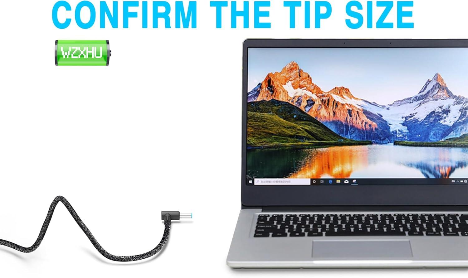 imageNew Slim 65W USB C Laptop Charger Compatible with HP Spectre x360 Envy Chromebook Elitebook x360 Pavilion Elite x2 Travel Type C Power Cord Ac AdapterSM65CL01