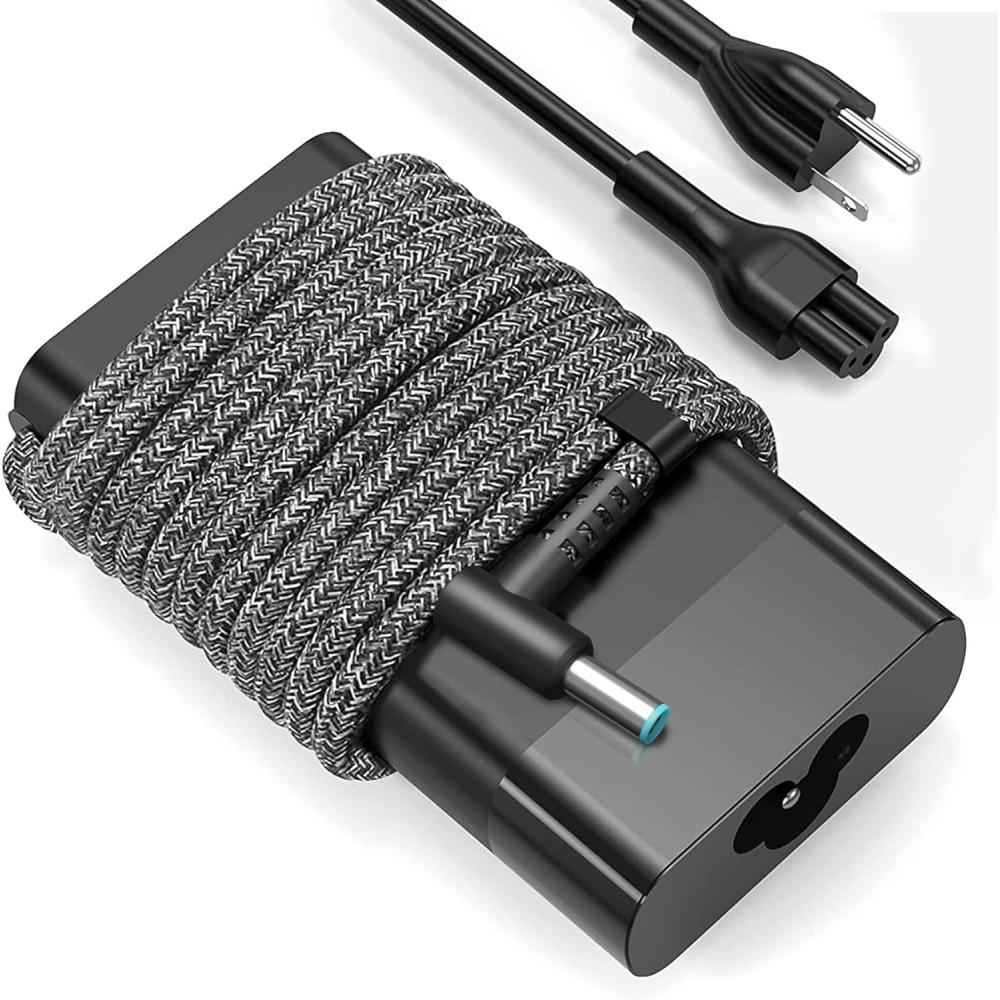 imageNew Slim 65W USB C Laptop Charger Compatible with HP Spectre x360 Envy Chromebook Elitebook x360 Pavilion Elite x2 Travel Type C Power Cord Ac Adapter65w