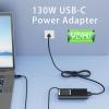 image130W USB C Laptop Charger Compatible with Dell XPS 15 17 2in1 9575 9500 9700 Precision 5530 2in1 5550 5750 3560 Latitude 7410 7310 7210 9410 9510 5420 5520 5510 Type C Charging Power Supply Cord