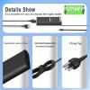 image130W USB C Laptop Charger Compatible with Dell XPS 15 17 2in1 9575 9500 9700 Precision 5530 2in1 5550 5750 3560 Latitude 7410 7310 7210 9410 9510 5420 5520 5510 Type C Charging Power Supply Cord