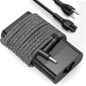 imageNew Slim 65W USB C Laptop Charger Compatible with HP Spectre x360 Envy Chromebook Elitebook x360 Pavilion Elite x2 Travel Type C Power Cord Ac Adapter65w
