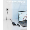 image:imageWZXHU 100W USB C Laptop Charger Compatible with Lenovo Thinkpad Yoga Chromebook Mac Book ProAir 16 15 14 13 Inch HP Dell Acer Asus Google Fast Type C Adapter Power Cord100W USB C