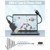 image:imageWZXHU 100W USB C Laptop Charger Compatible with Lenovo Thinkpad Yoga Chromebook Mac Book ProAir 16 15 14 13 Inch HP Dell Acer Asus Google Fast Type C Adapter Power Cord100W USB C