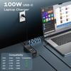 image:imageWZXHU 100W USB C Laptop Charger Compatible with Lenovo Thinkpad Yoga Chromebook Mac Book ProAir 16 15 14 13 Inch HP Dell Acer Asus Google Fast Type C Adapter Power Corduniversal 100W USB C