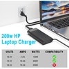 image:imageWZXHU 90W USBC Laptop Power Adapter Compatible with HP Spectre x360 904144850 904082003 adp90fe 2ln85aa Elitebook x360 1040 G5 1040 G4 Type C Ac AdapterPlatinum Carbon Black