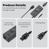 image:imageWZXHU 90W USBC Laptop Power Adapter Compatible with HP Spectre x360 904144850 904082003 adp90fe 2ln85aa Elitebook x360 1040 G5 1040 G4 Type C Ac AdapterBlack